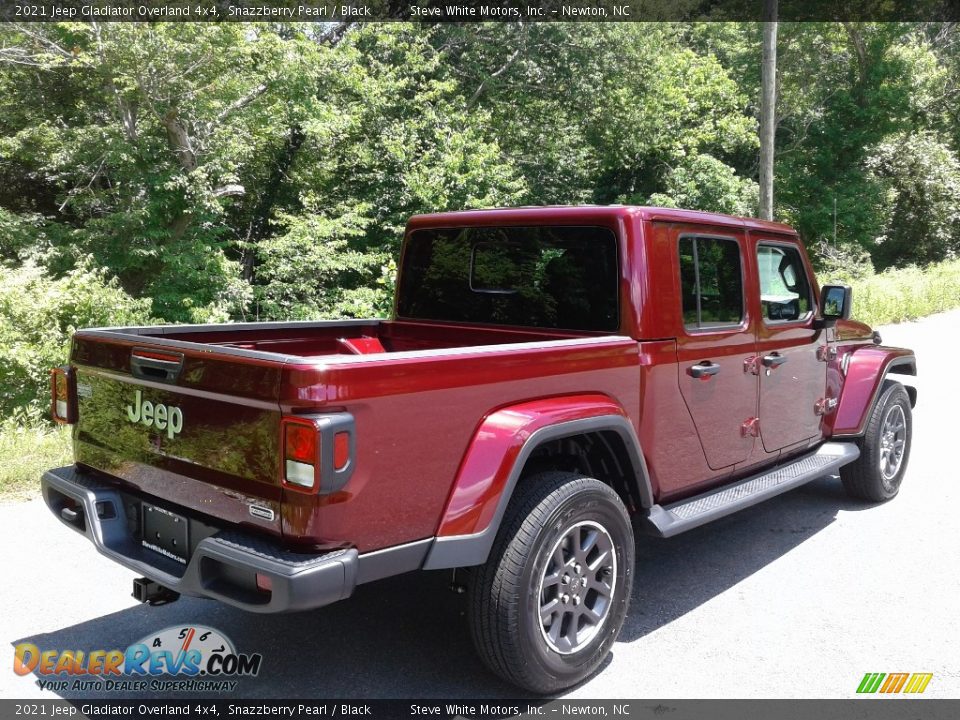 2021 Jeep Gladiator Overland 4x4 Snazzberry Pearl / Black Photo #6