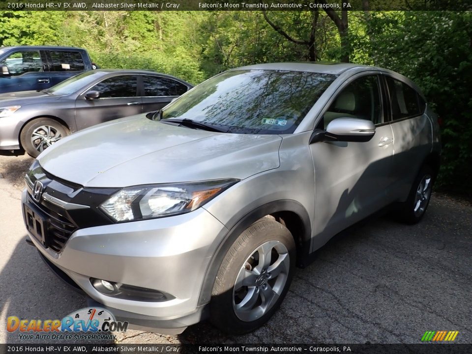 2016 Honda HR-V EX AWD Alabaster Silver Metallic / Gray Photo #1