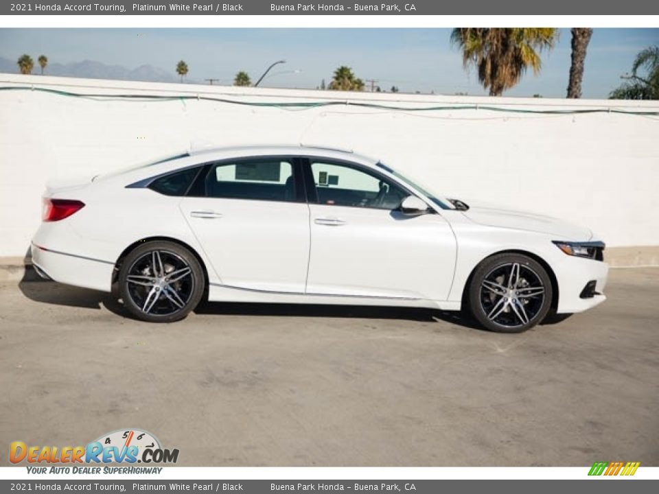 2021 Honda Accord Touring Platinum White Pearl / Black Photo #8