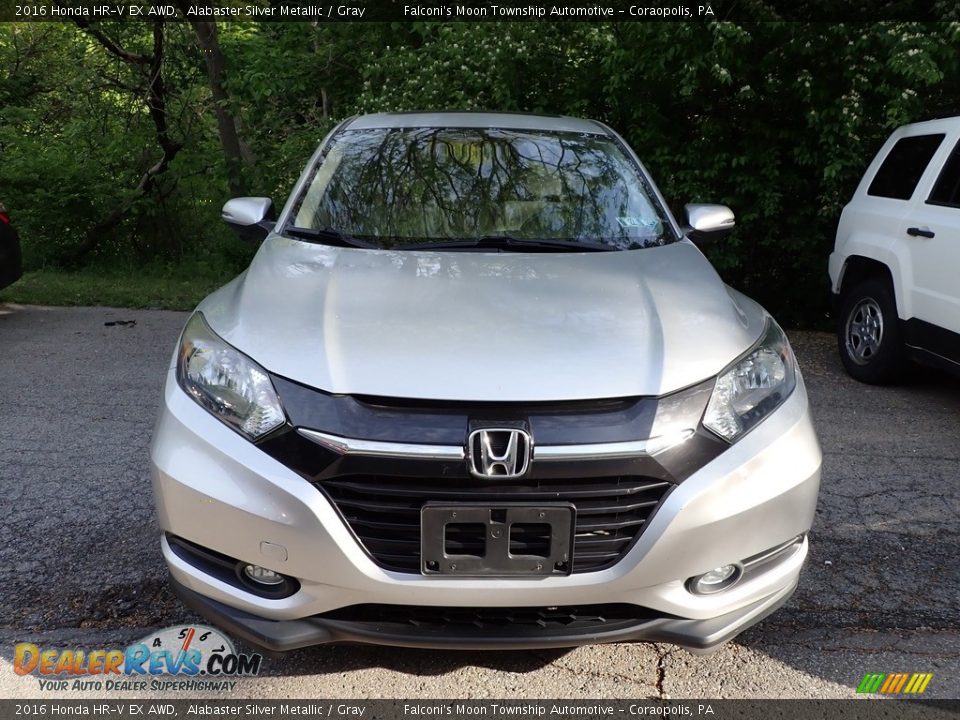 2016 Honda HR-V EX AWD Alabaster Silver Metallic / Gray Photo #3