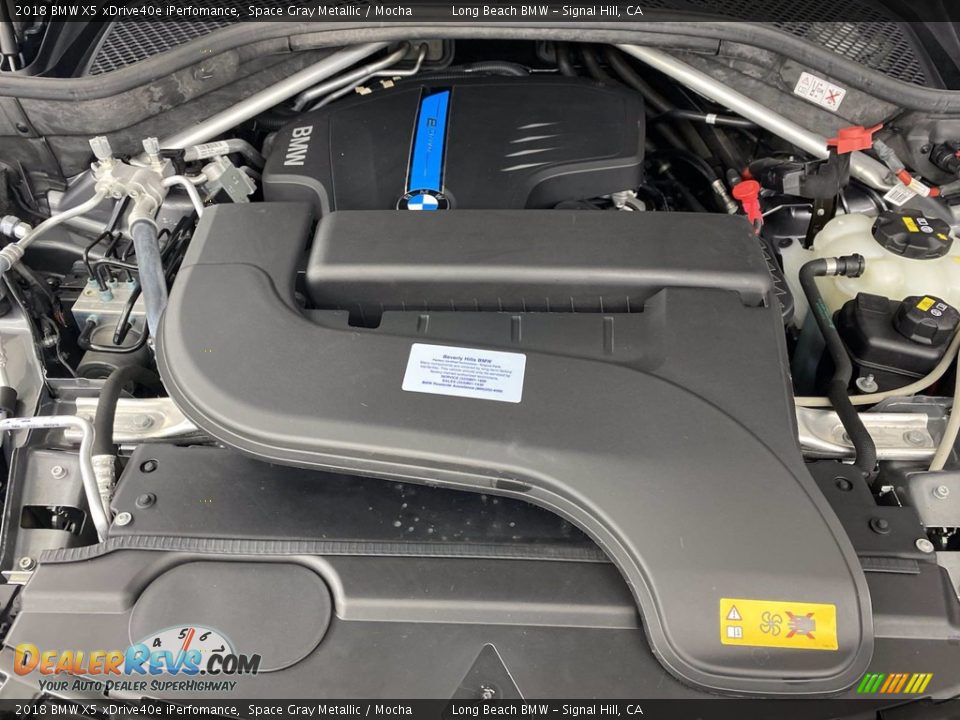 2018 BMW X5 xDrive40e iPerfomance Space Gray Metallic / Mocha Photo #12