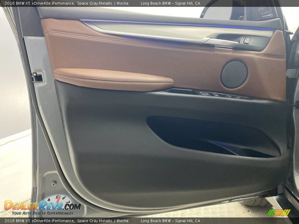 2018 BMW X5 xDrive40e iPerfomance Space Gray Metallic / Mocha Photo #13