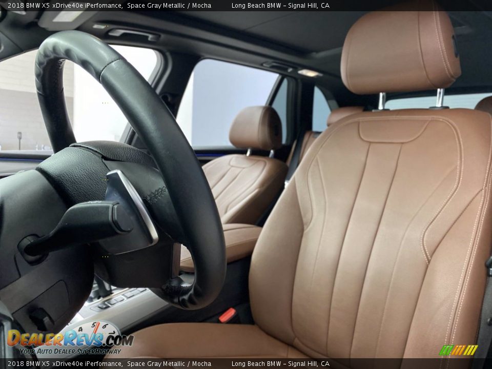 2018 BMW X5 xDrive40e iPerfomance Space Gray Metallic / Mocha Photo #17