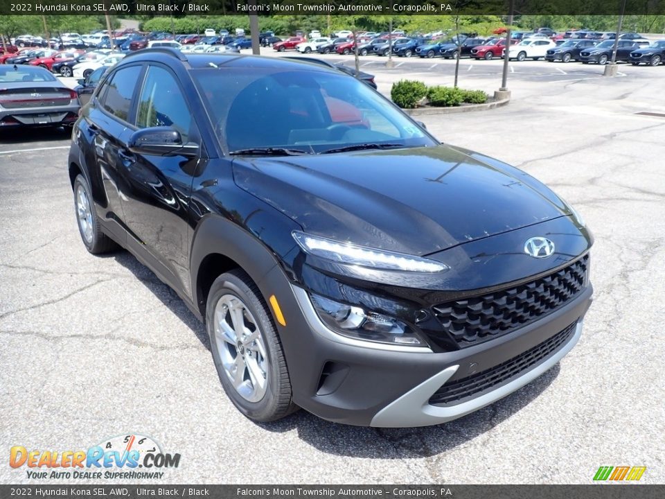 2022 Hyundai Kona SEL AWD Ultra Black / Black Photo #3