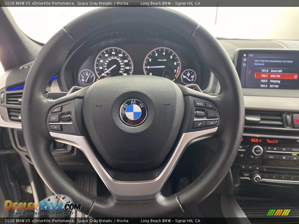 2018 BMW X5 xDrive40e iPerfomance Space Gray Metallic / Mocha Photo #18
