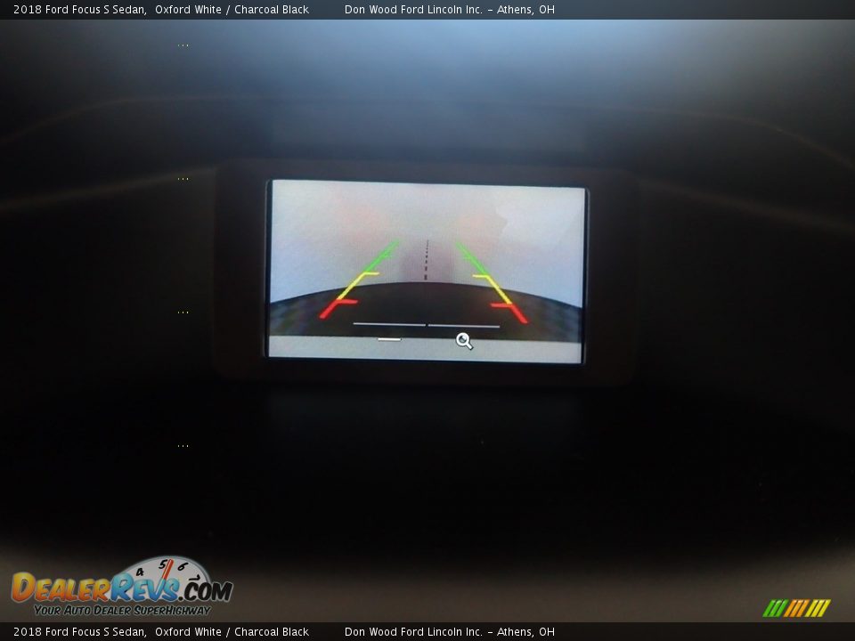 2018 Ford Focus S Sedan Oxford White / Charcoal Black Photo #2