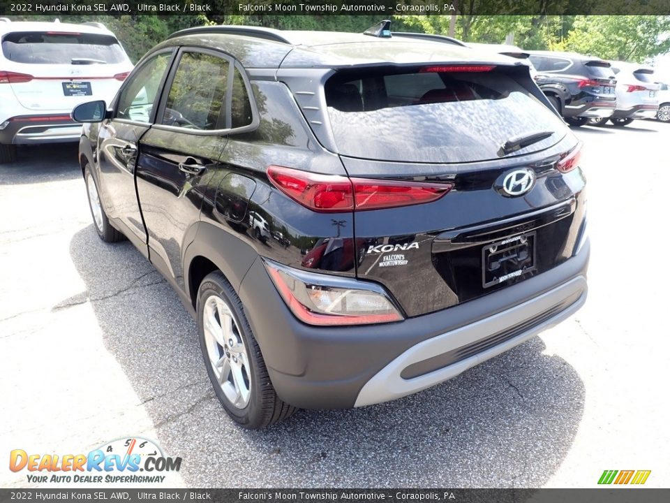 2022 Hyundai Kona SEL AWD Ultra Black / Black Photo #7