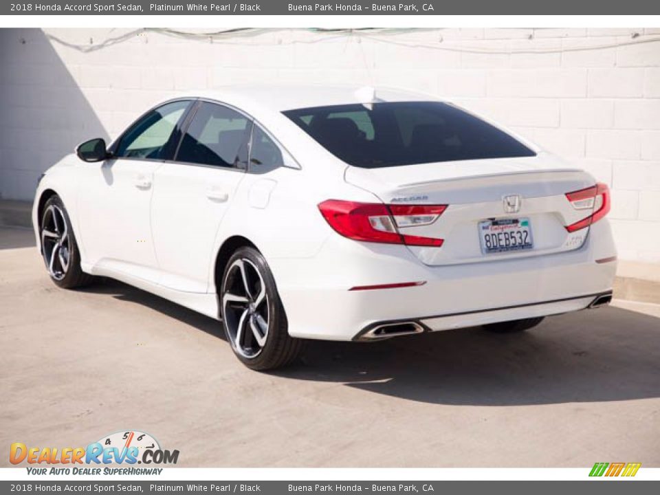 2018 Honda Accord Sport Sedan Platinum White Pearl / Black Photo #2