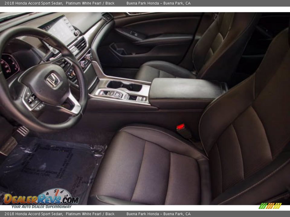 2018 Honda Accord Sport Sedan Platinum White Pearl / Black Photo #3