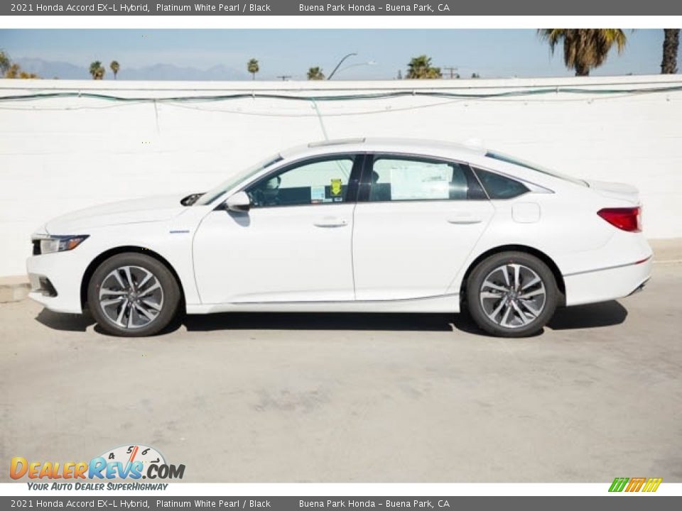 2021 Honda Accord EX-L Hybrid Platinum White Pearl / Black Photo #4