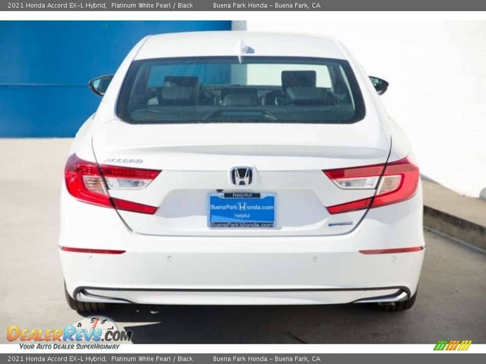 2021 Honda Accord EX-L Hybrid Platinum White Pearl / Black Photo #5