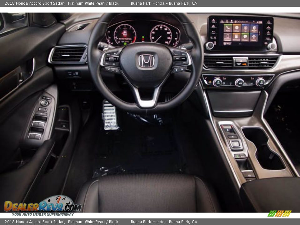 2018 Honda Accord Sport Sedan Platinum White Pearl / Black Photo #5