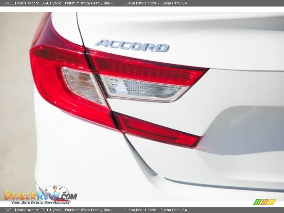 2021 Honda Accord EX-L Hybrid Platinum White Pearl / Black Photo #6