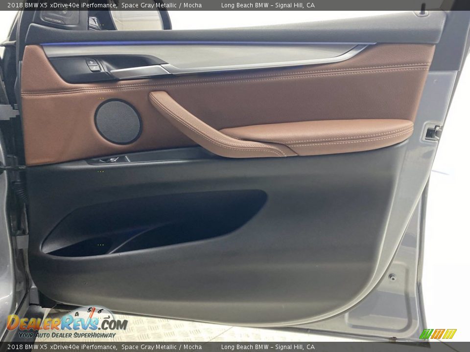 2018 BMW X5 xDrive40e iPerfomance Space Gray Metallic / Mocha Photo #32