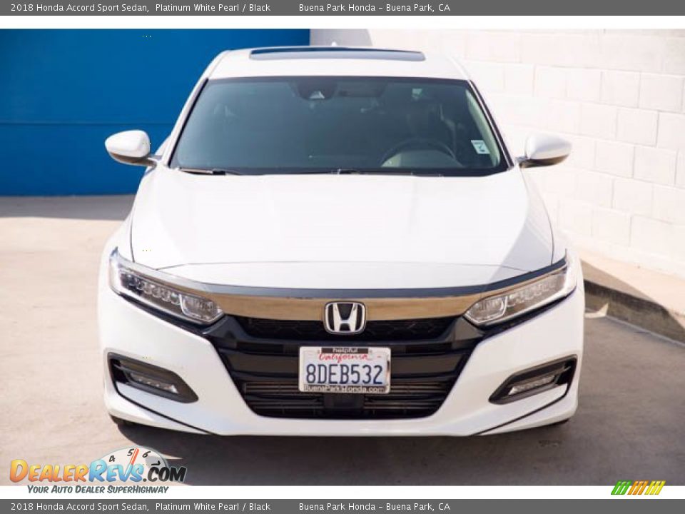 2018 Honda Accord Sport Sedan Platinum White Pearl / Black Photo #7