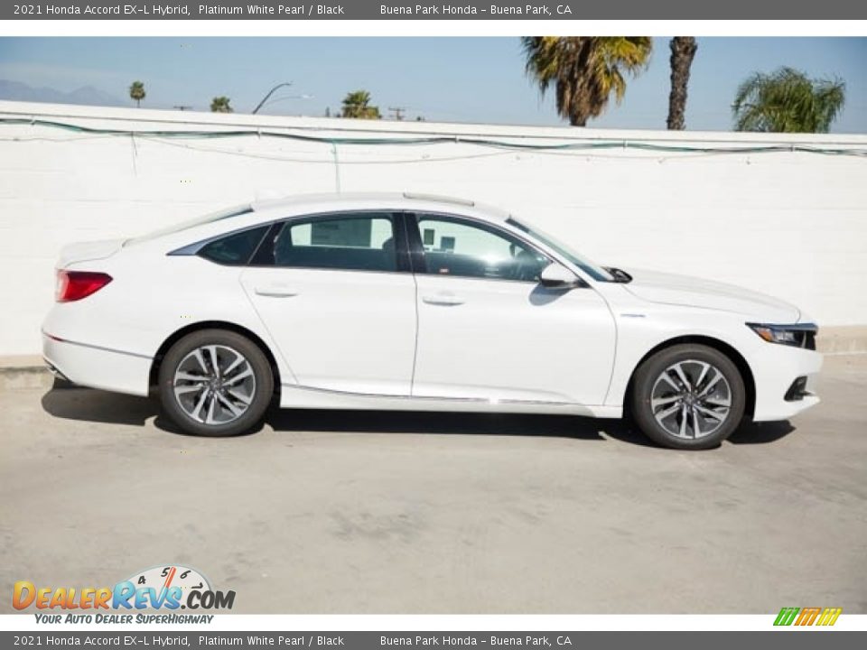 2021 Honda Accord EX-L Hybrid Platinum White Pearl / Black Photo #8