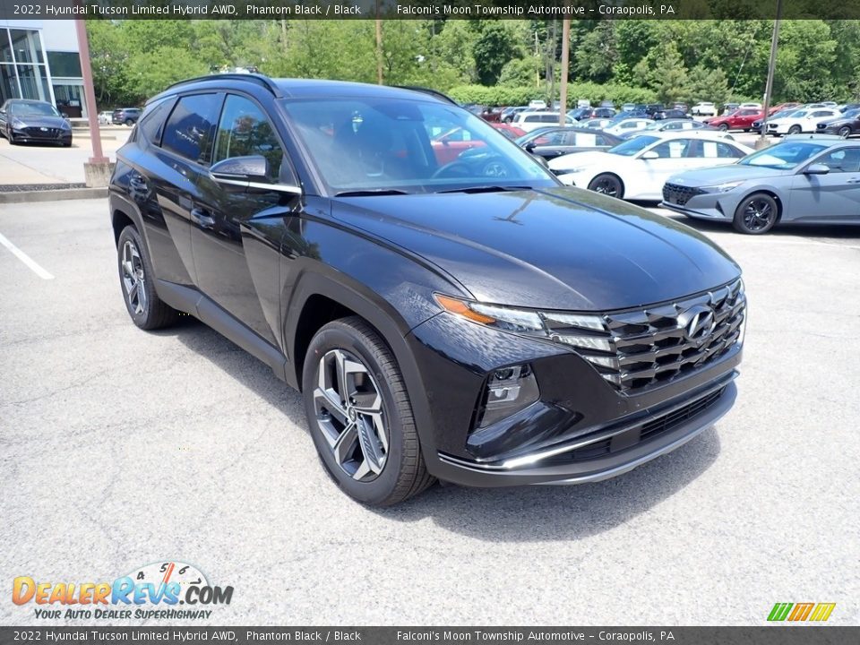 Front 3/4 View of 2022 Hyundai Tucson Limited Hybrid AWD Photo #3
