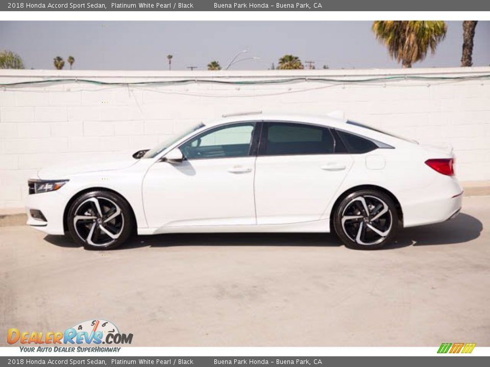 2018 Honda Accord Sport Sedan Platinum White Pearl / Black Photo #8