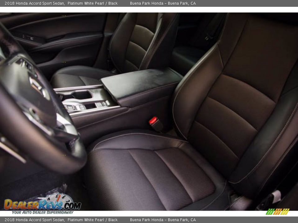 2018 Honda Accord Sport Sedan Platinum White Pearl / Black Photo #18