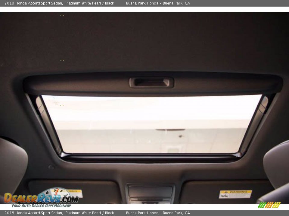 2018 Honda Accord Sport Sedan Platinum White Pearl / Black Photo #19