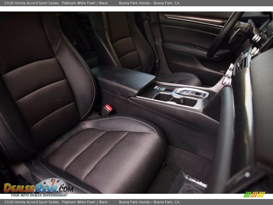 2018 Honda Accord Sport Sedan Platinum White Pearl / Black Photo #25