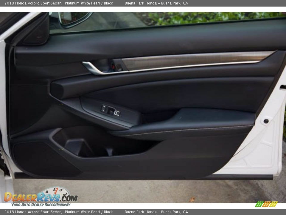 2018 Honda Accord Sport Sedan Platinum White Pearl / Black Photo #33