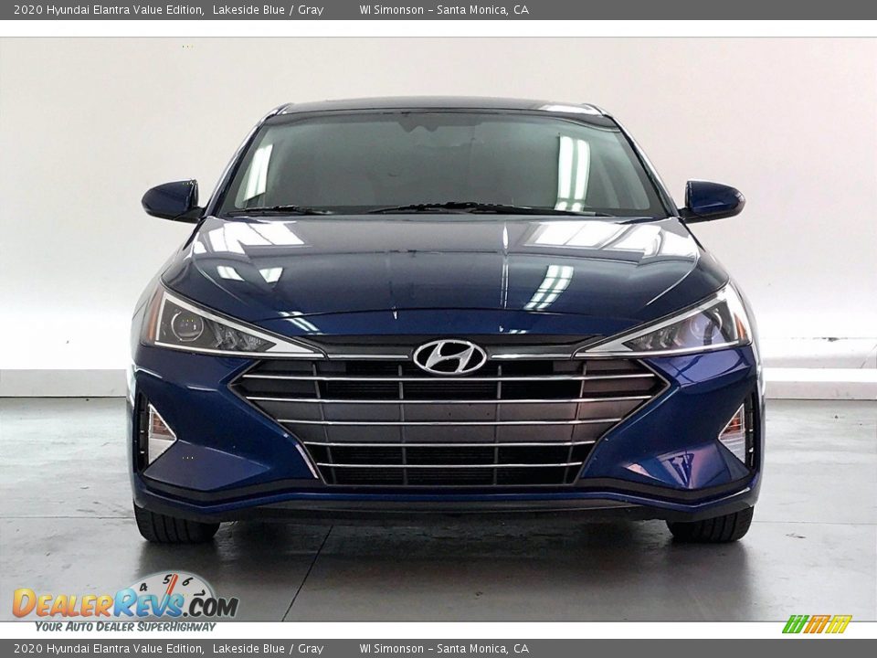 2020 Hyundai Elantra Value Edition Lakeside Blue / Gray Photo #2