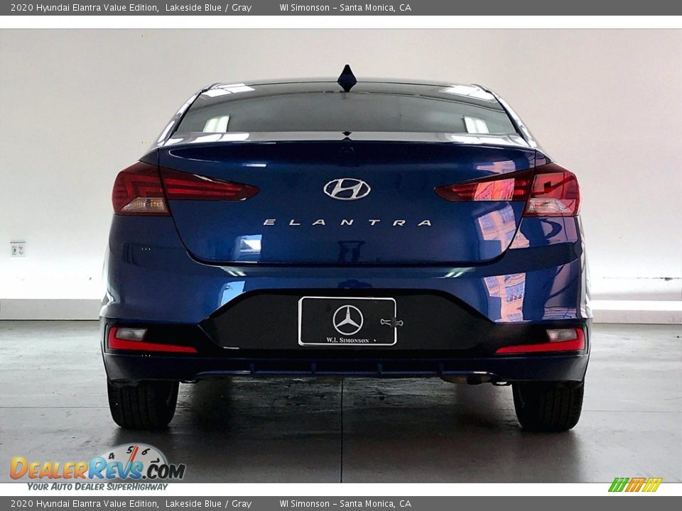 2020 Hyundai Elantra Value Edition Lakeside Blue / Gray Photo #3