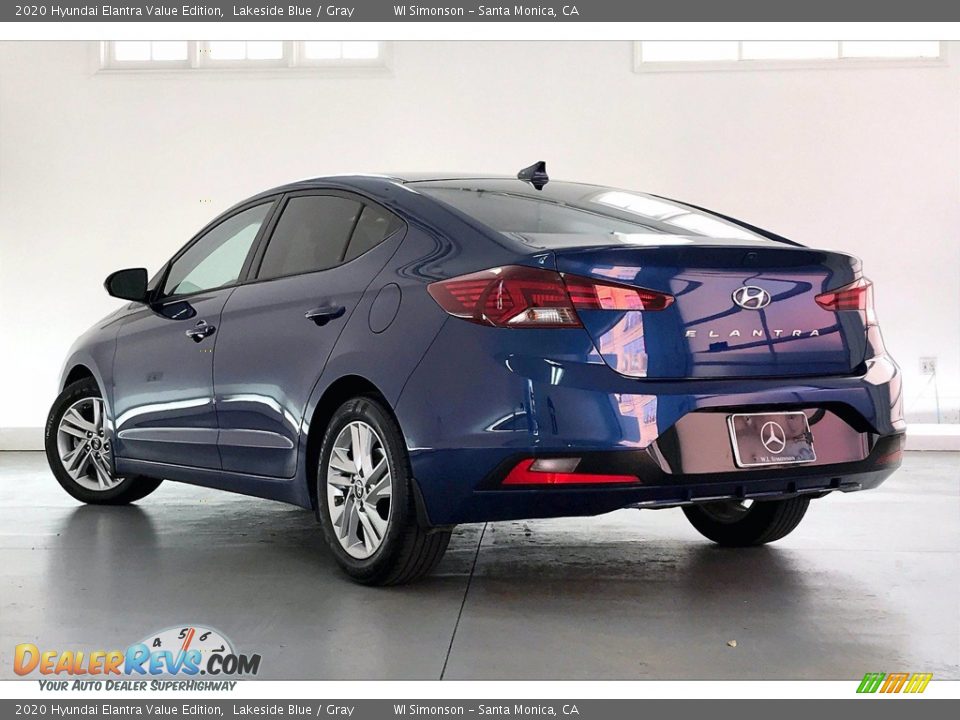 2020 Hyundai Elantra Value Edition Lakeside Blue / Gray Photo #9