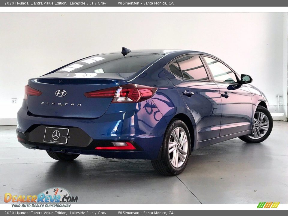 2020 Hyundai Elantra Value Edition Lakeside Blue / Gray Photo #12