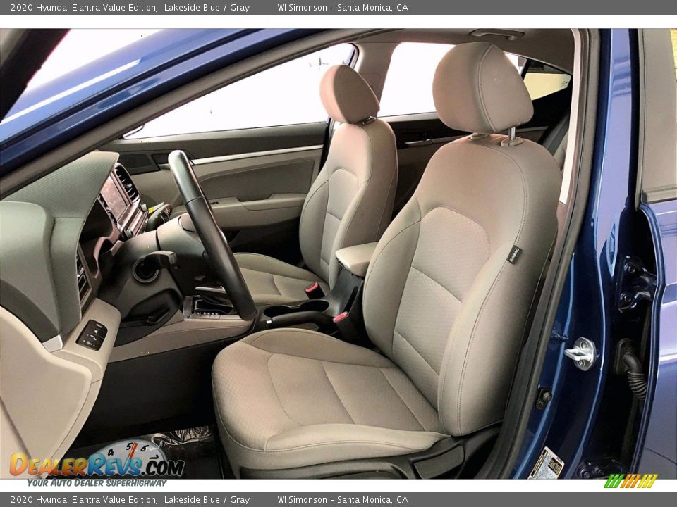 2020 Hyundai Elantra Value Edition Lakeside Blue / Gray Photo #17