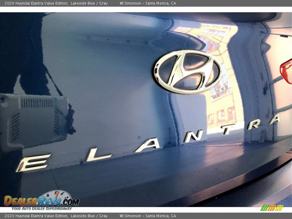 2020 Hyundai Elantra Value Edition Lakeside Blue / Gray Photo #30