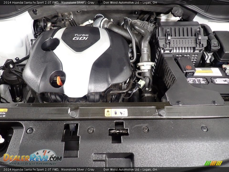 2014 Hyundai Santa Fe Sport 2.0T FWD Moonstone Silver / Gray Photo #10