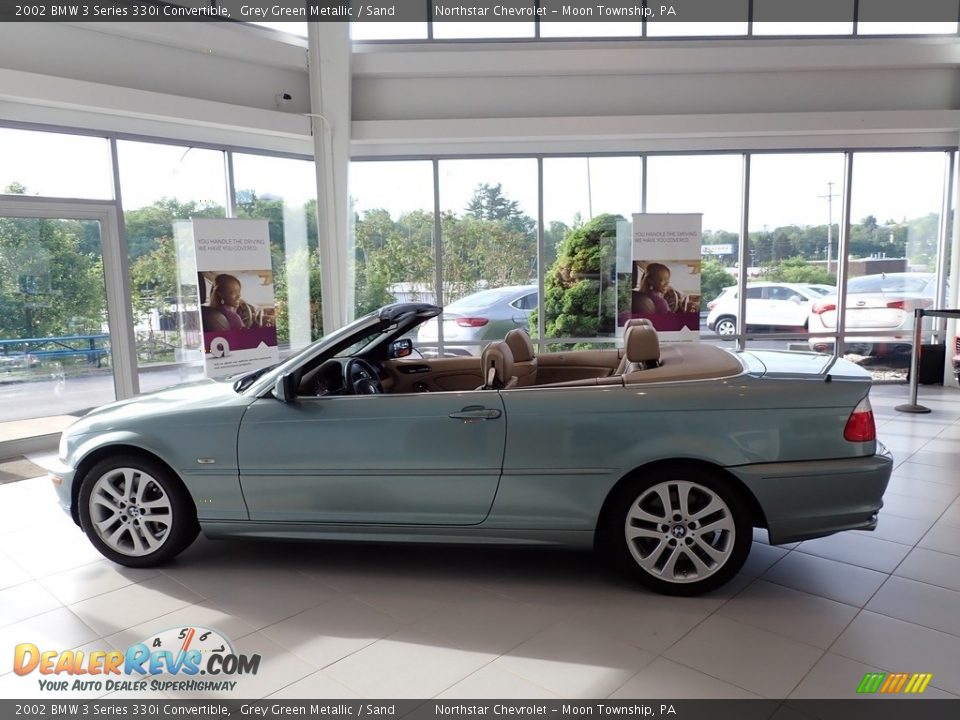 2002 BMW 3 Series 330i Convertible Grey Green Metallic / Sand Photo #3