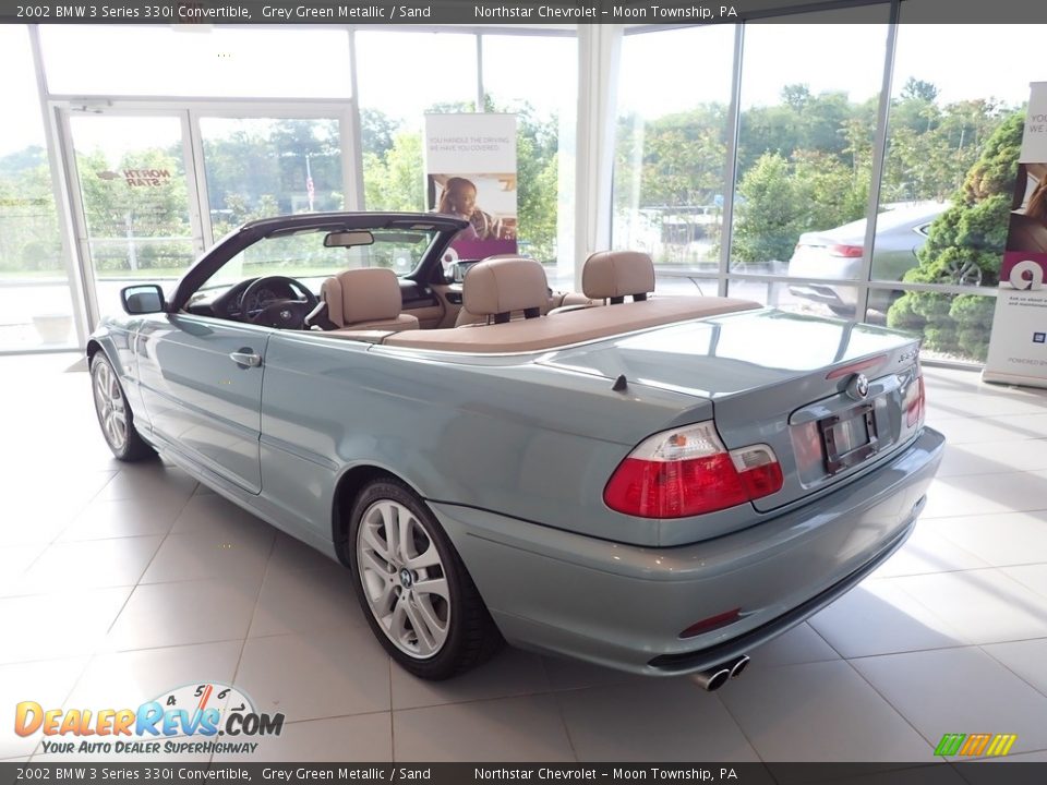 2002 BMW 3 Series 330i Convertible Grey Green Metallic / Sand Photo #4