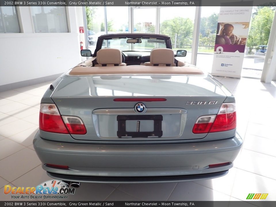 2002 BMW 3 Series 330i Convertible Grey Green Metallic / Sand Photo #6