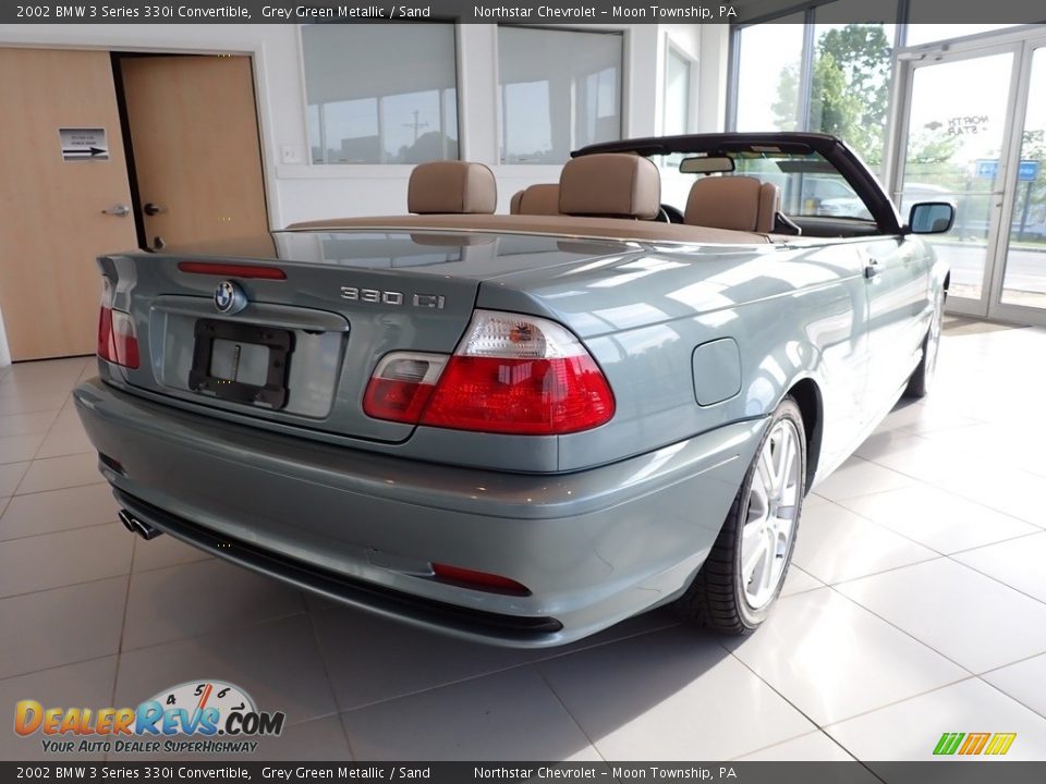 2002 BMW 3 Series 330i Convertible Grey Green Metallic / Sand Photo #7