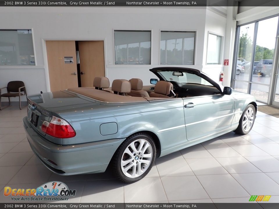 2002 BMW 3 Series 330i Convertible Grey Green Metallic / Sand Photo #8