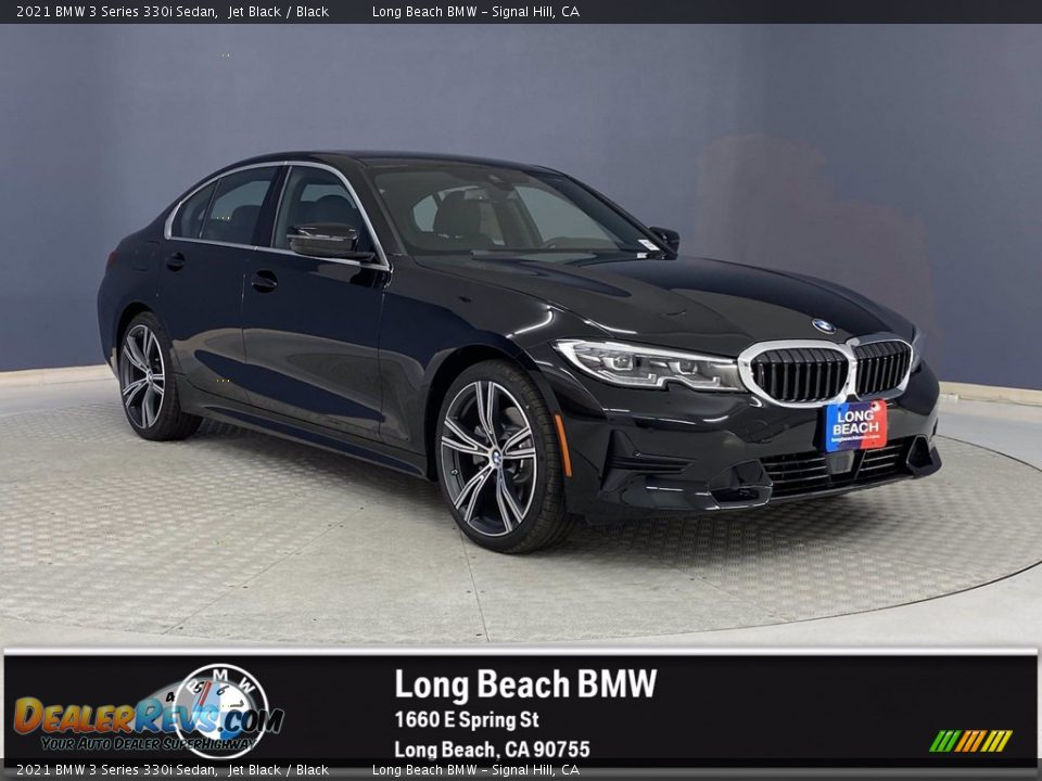 2021 BMW 3 Series 330i Sedan Jet Black / Black Photo #1