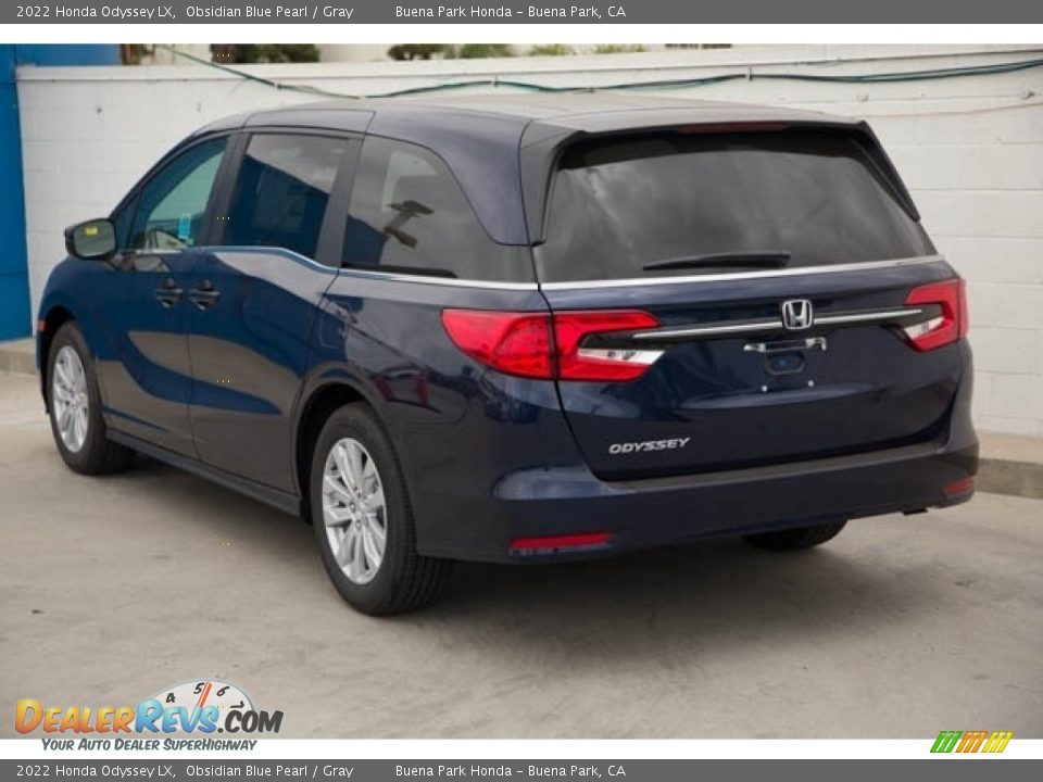 2022 Honda Odyssey LX Obsidian Blue Pearl / Gray Photo #2