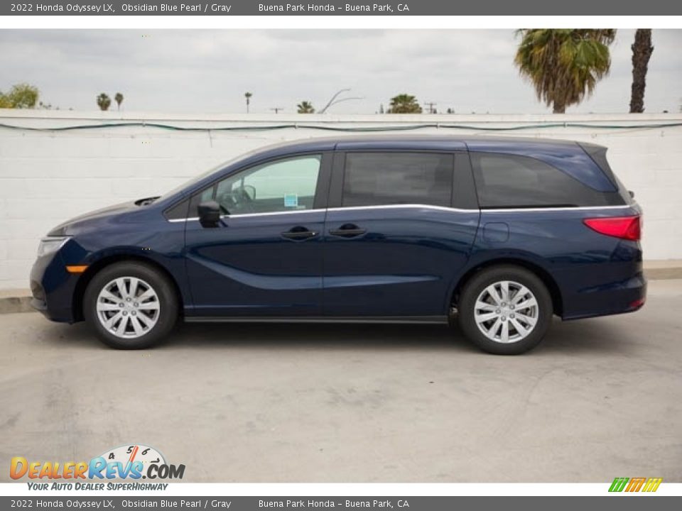 2022 Honda Odyssey LX Obsidian Blue Pearl / Gray Photo #4