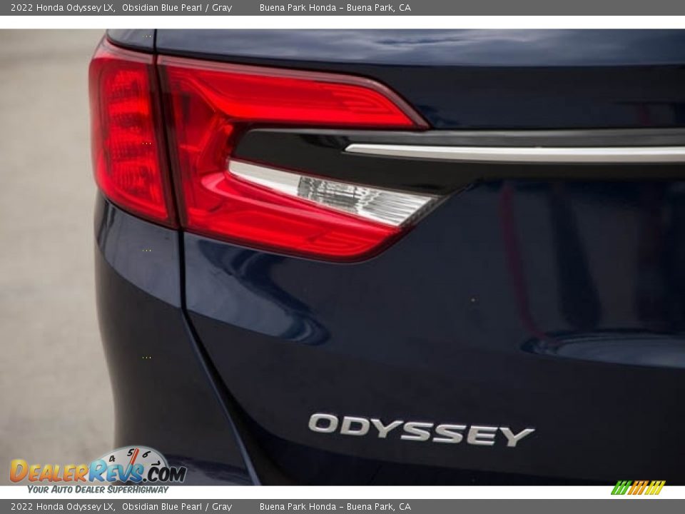 2022 Honda Odyssey LX Obsidian Blue Pearl / Gray Photo #6