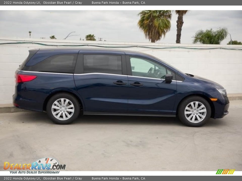 2022 Honda Odyssey LX Obsidian Blue Pearl / Gray Photo #8