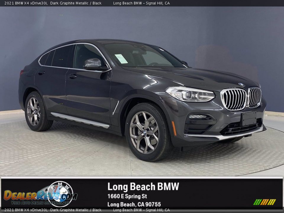 2021 BMW X4 xDrive30i Dark Graphite Metallic / Black Photo #1