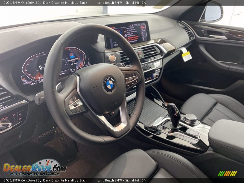 2021 BMW X4 xDrive30i Dark Graphite Metallic / Black Photo #12
