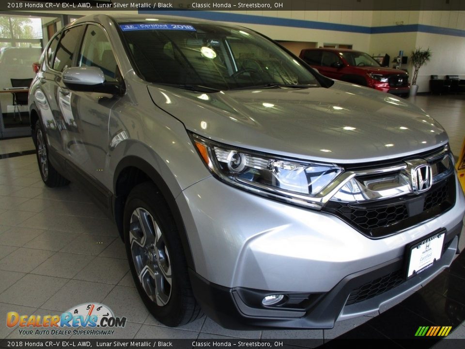 2018 Honda CR-V EX-L AWD Lunar Silver Metallic / Black Photo #3