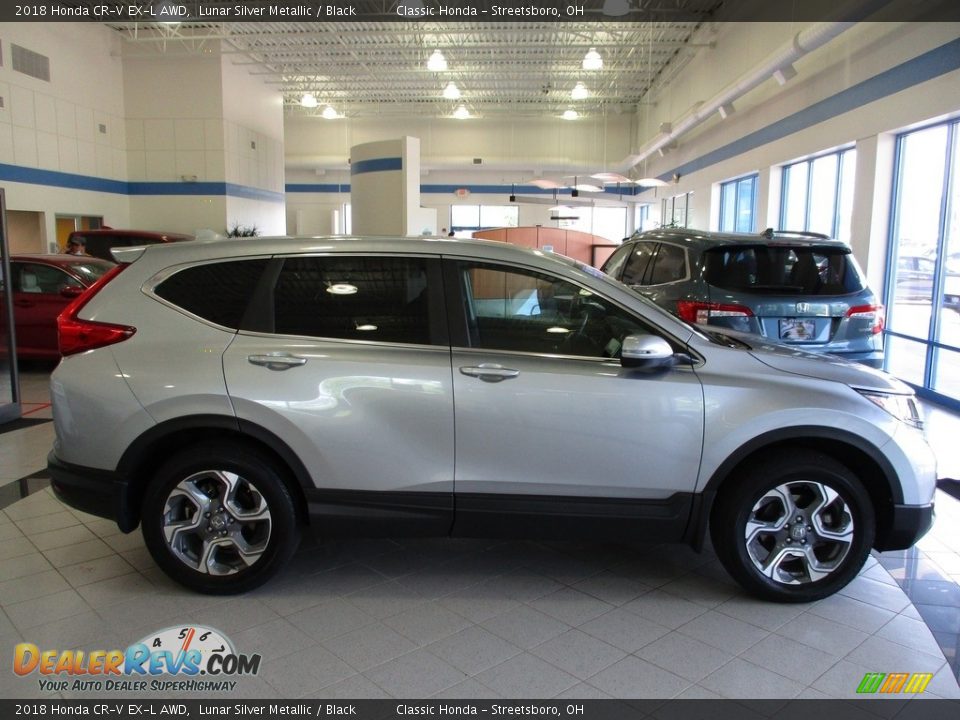 2018 Honda CR-V EX-L AWD Lunar Silver Metallic / Black Photo #4