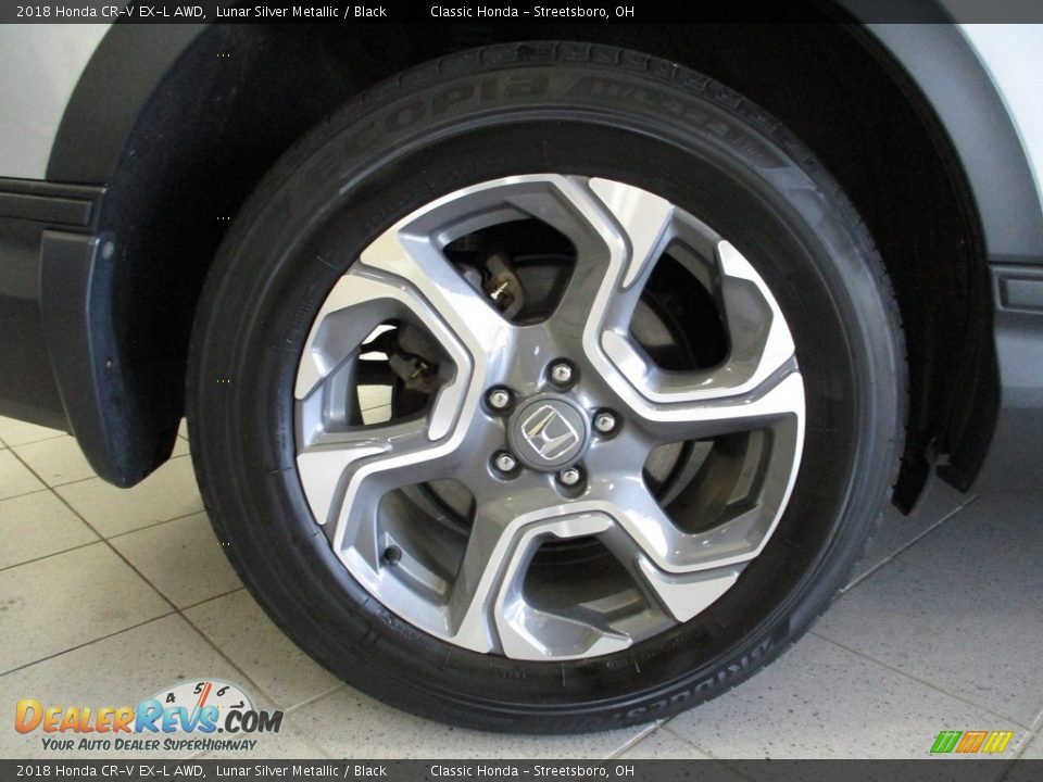 2018 Honda CR-V EX-L AWD Lunar Silver Metallic / Black Photo #6