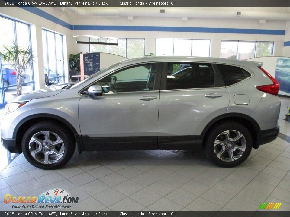 2018 Honda CR-V EX-L AWD Lunar Silver Metallic / Black Photo #8
