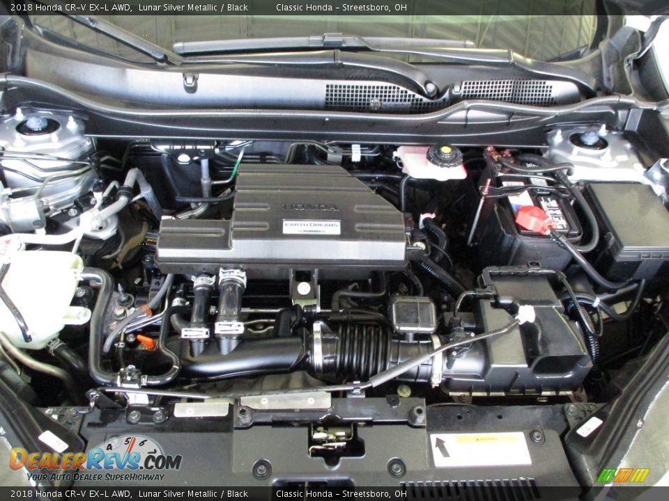 2018 Honda CR-V EX-L AWD Lunar Silver Metallic / Black Photo #11